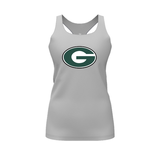 [FT0TRBGY-FYS-LOGO2] Decker Racerback Tank Top (Female Youth S, Gray, Logo 2)