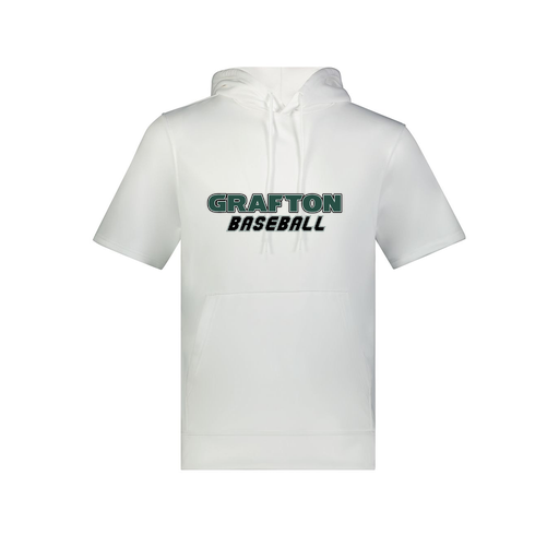 [6871.005.S-LOGO3] Men's Dri Fit Short Sleeve Hoodie (Adult S, White, Logo 3)