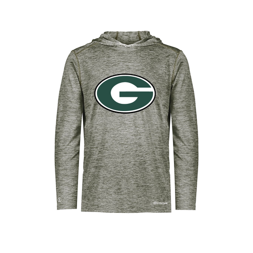 [FOLHCGGY-AS-LOGO2] Decker Men's Charge Hoodie (Adult S, Gray, Logo 2)