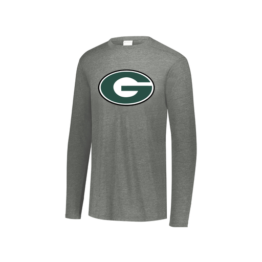 [3076.013.S-LOGO2] Youth LS Ultra-blend T-Shirt (Youth S, Gray, Logo 2)