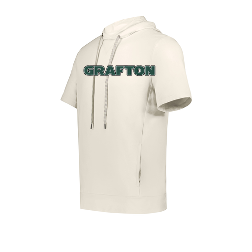 [222605-WHT-YS-LOGO1] YOUTH VENTURA SOFT KNIT SHORT SLEEVE HOODIE (Youth S, White, Logo 1)