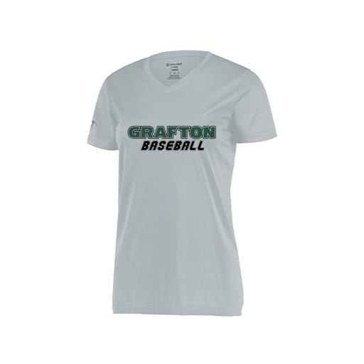 [222820.099.S-LOGO3] Ladies Movement Dri Fit Shirt (Female Adult S, Silver, Logo 3)